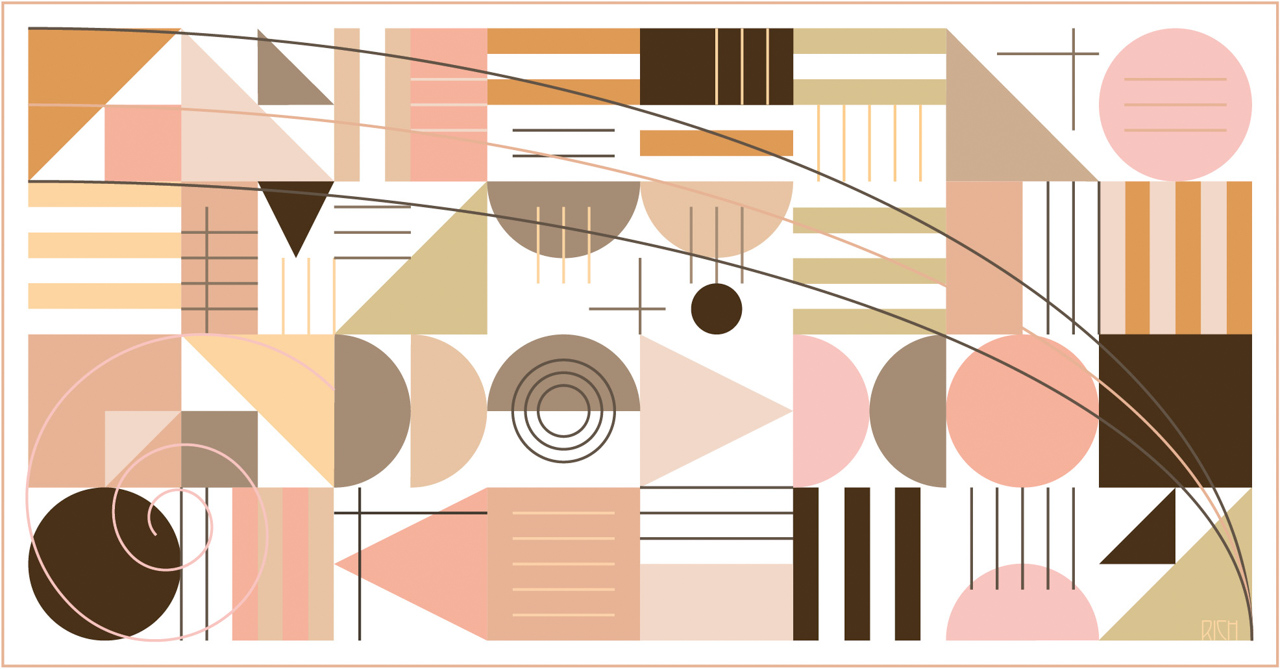 Abstract geometric image called 'Make-Up'